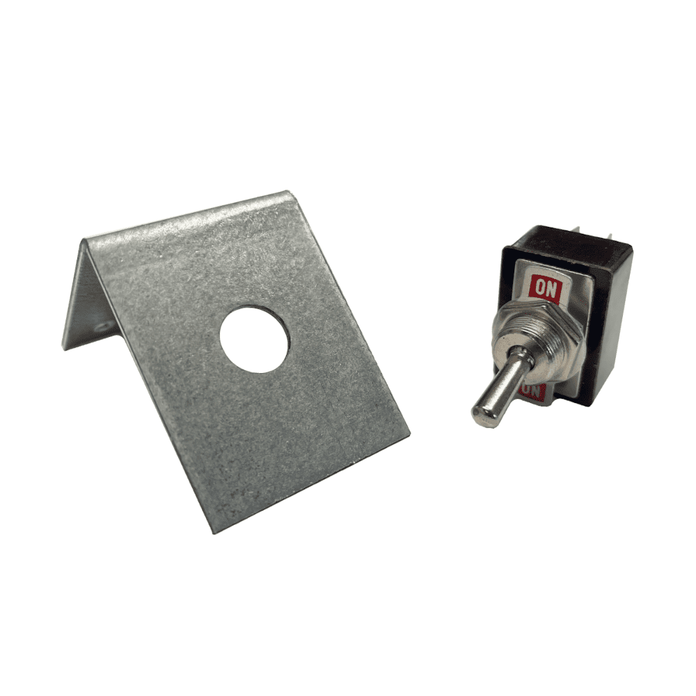 On-Off Toggle Switch & Plate - 8 Line Supply