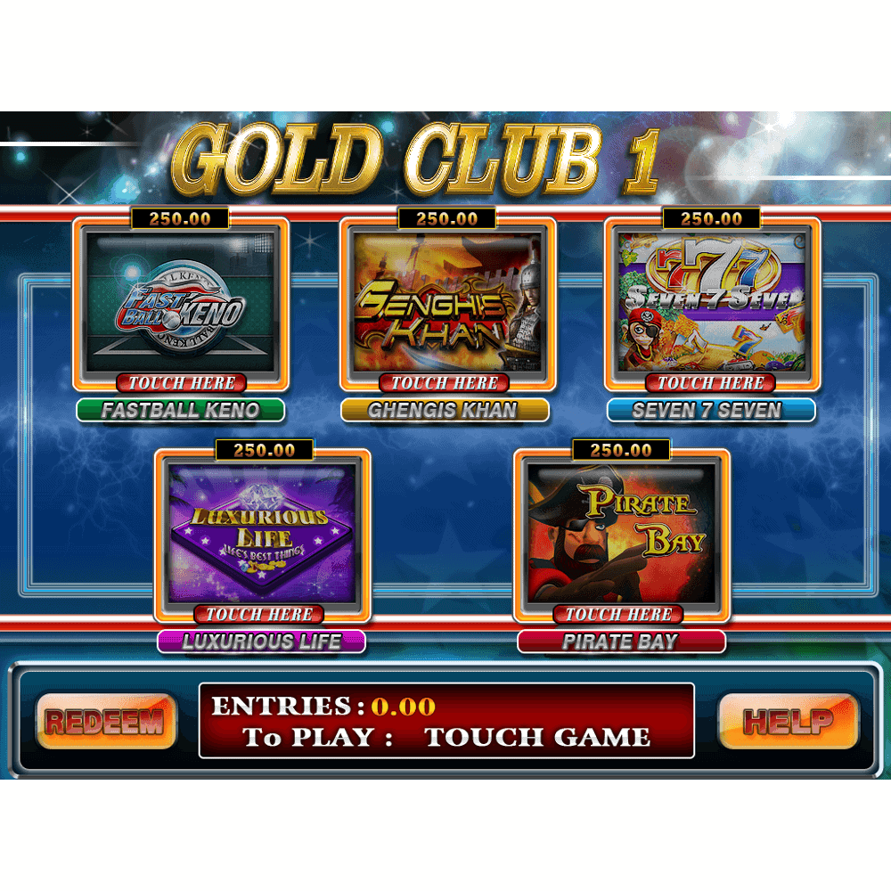 Gold Club 1 Multi Game by Trestle – Dual Screen