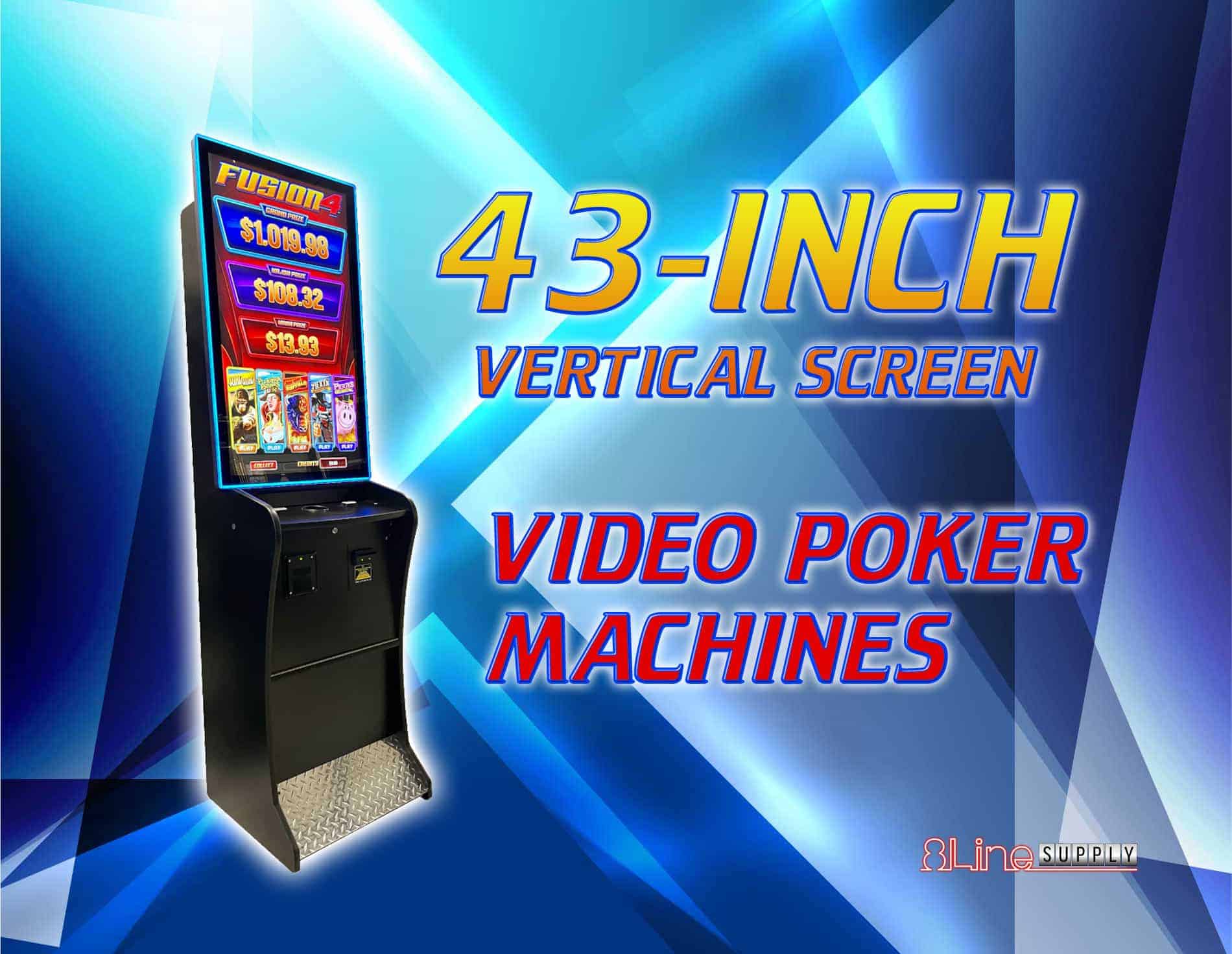 8 Line Supply video poker machine